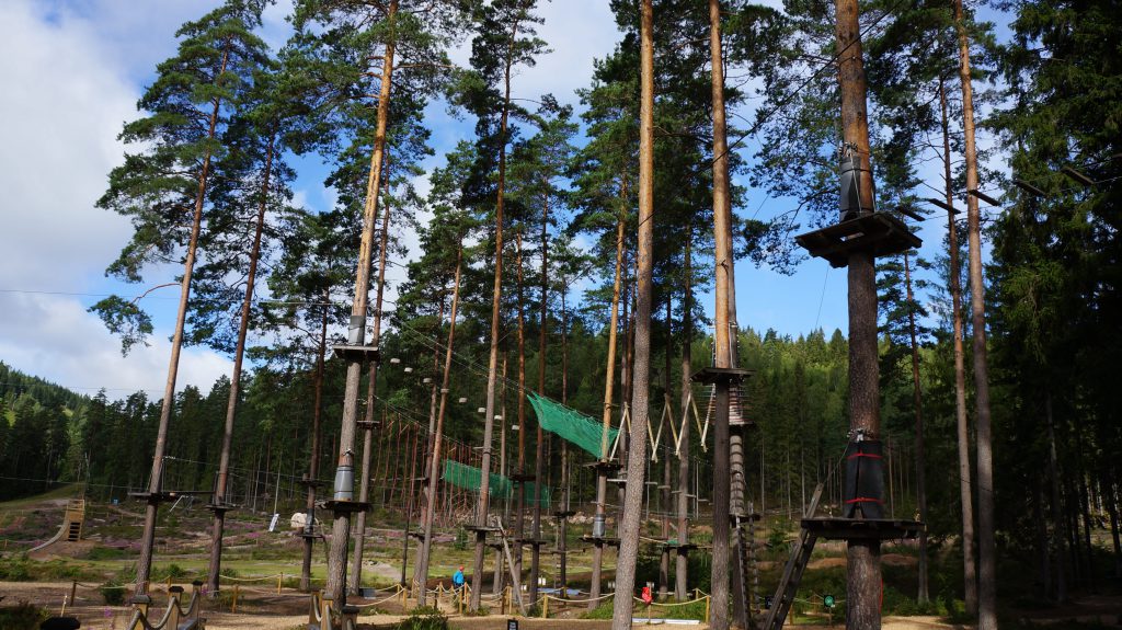 Tree Top Adventure at Isaberg Mountain Resort in Hestra, Sweden